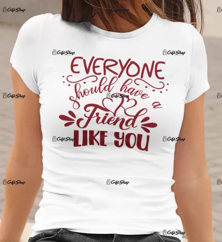 Everyone should have a friend like you , tricou cu mesaj